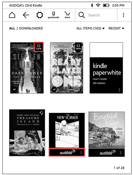 Kindle'da Audible'ı dinleyin