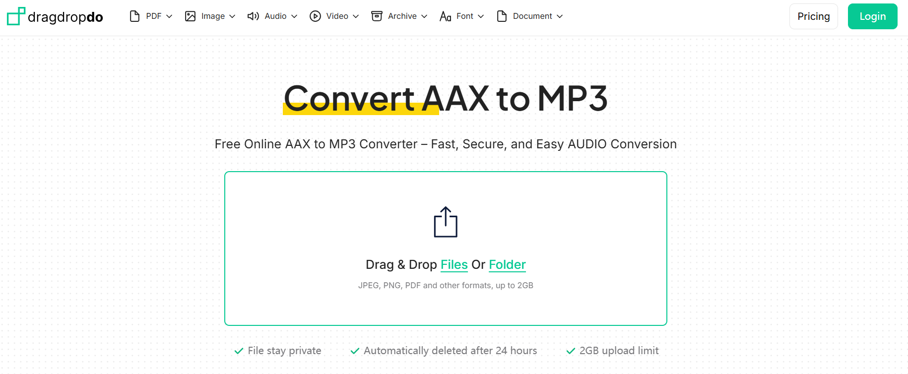 DragDropDo Convert AAX Audiobooks