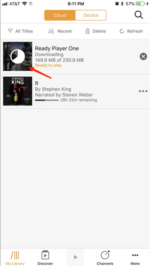 從 Audible APP 下載有聲讀物