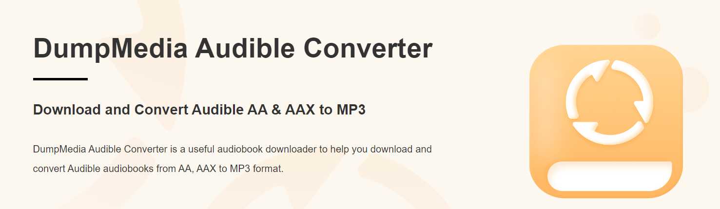 Converting AXX to MP3 via DumpMedia Audible Converter