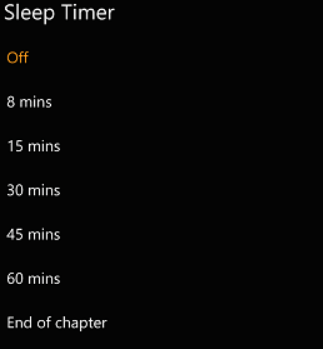 Audible Sleep Timer