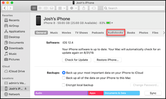Sesli Sesli Kitapları iTunes'a Ekleme