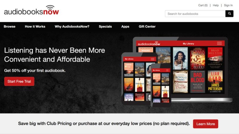 Alternativas audíveis mais baratas Audiobooksnow