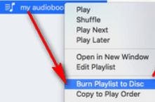Burn Audiobooks to CD