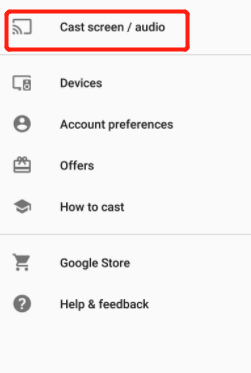 在 Google Home 應用上將有聲讀物投射到 Google Home