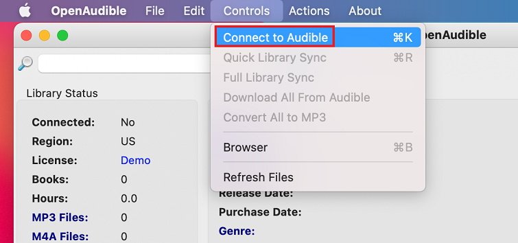 Converter AAX em MP3 no Mac com OpenAudible