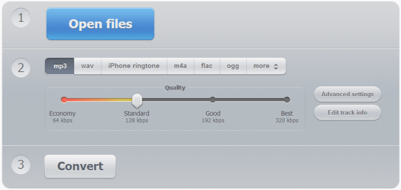 Используйте онлайн-конвертер аудио для преобразования Audible в MP3