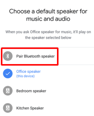 Play Audible on Google Home via Bluetooth