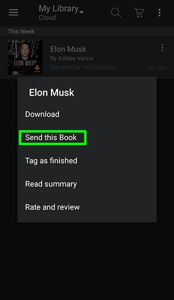 Use the “Send this Book” Feature on the Audible App