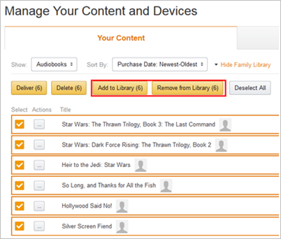 Share Audible Audiobook Via The Amazon Household Sharing Feature # alt