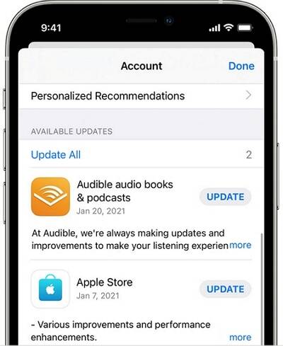 Risolto il problema con l'app Audible che non funziona su iOS