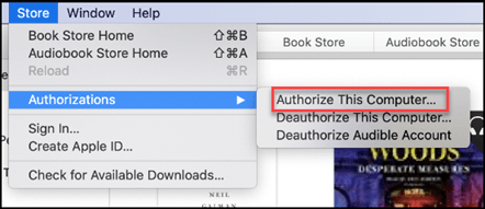 Authorizing Computer to Listen to Audible