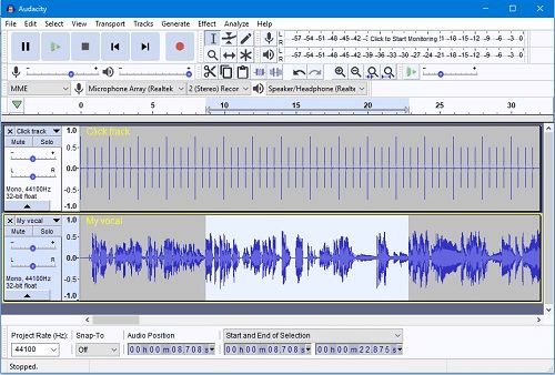 透過 Audacity 取得 Deezer 下載的音樂