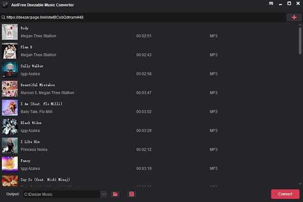 Audfree Deezer 音樂轉換工具