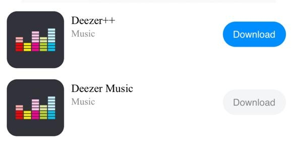 Download Deezer++ App on AppValley