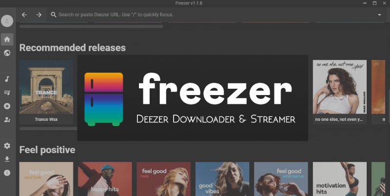 Используйте Freezer для загрузки и воспроизведения песен Deezer