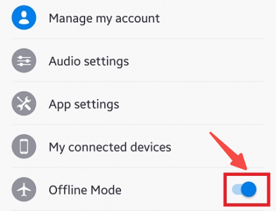 Enable Deezer Offline Mode