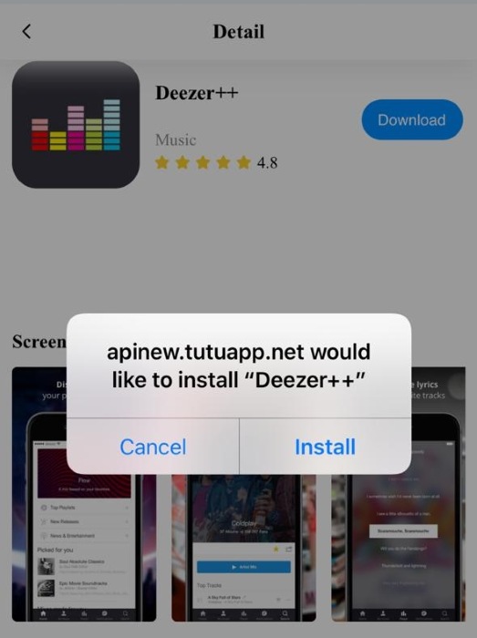 Download Deezer++ From TutuApp on Your Phone