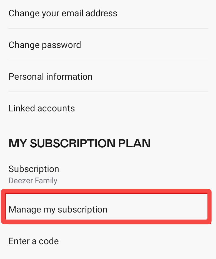 Cancel Your Deezer Subscription Plan