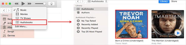 Audible-Bücher von iTunes herunterladen