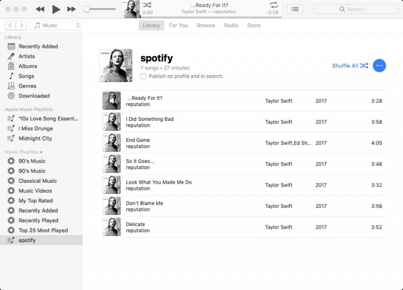 Ga naar iTunes en voeg geconverteerde nummers toe