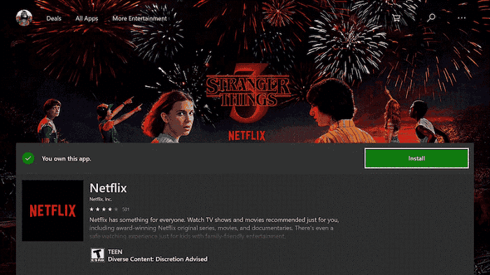Xbox 上的 Netflix