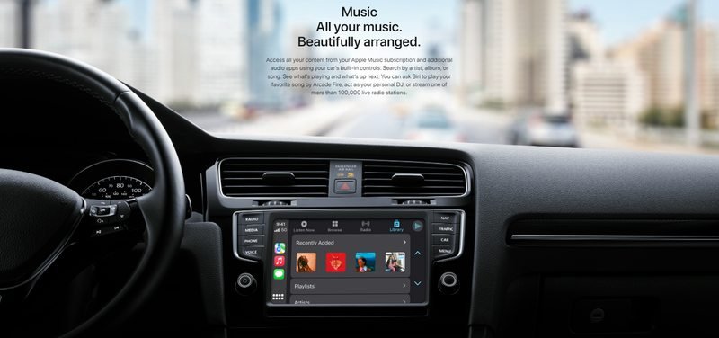Utilizzo di Apple CarPlay per giocare Spotify in macchina