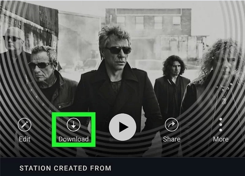 Scarica stazioni Pandora per l'ascolto offline