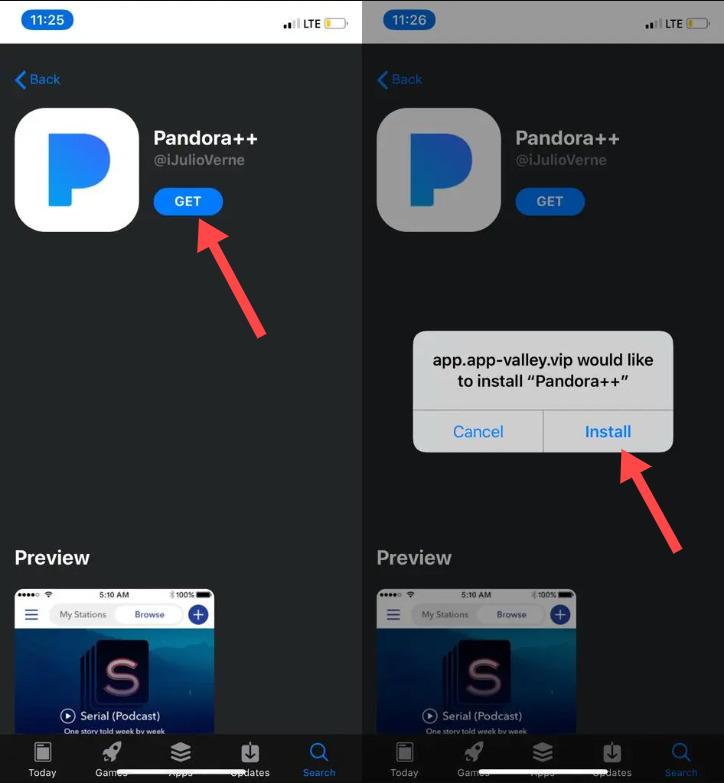 Install Pandora Plus On iOS