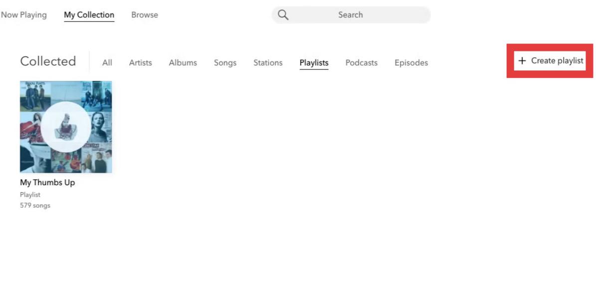 Create Pandora Playlist