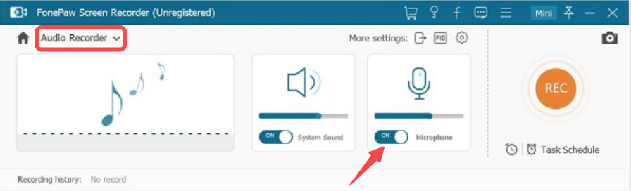 Record Songs from Pandora with FonePaw Audio-Recorder