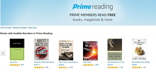 Prime Reading of Amazon