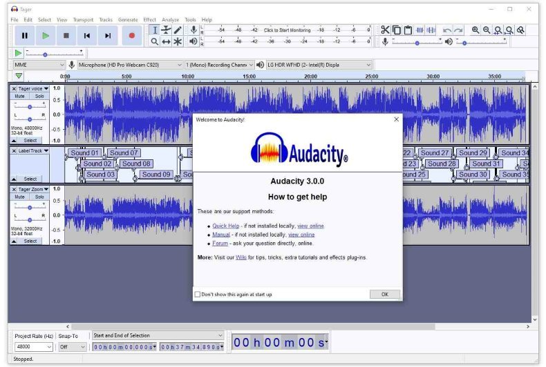 Converter Amazon Prime Music para MP3 através do Audacity