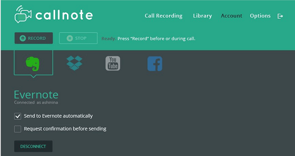 Callnote-Videorekorder