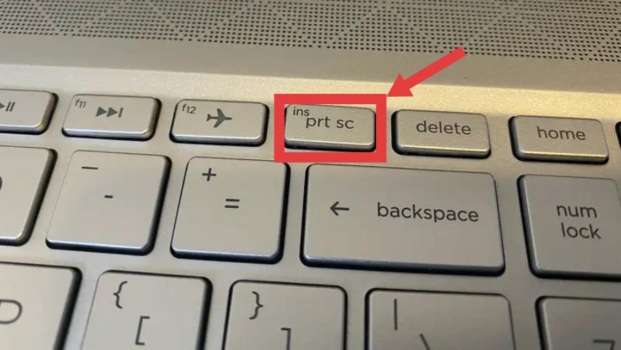 Print Screen Key Screenshot on HP