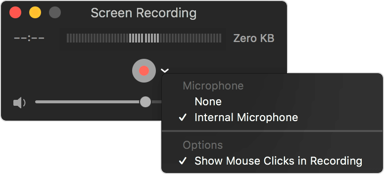 Quicktime Screen Recording