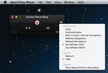 Record Browser Video Quicktime