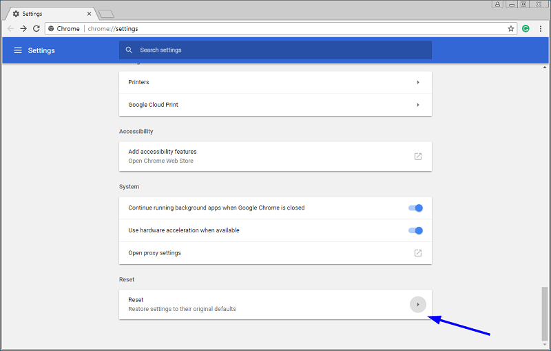 重置 Chrome 以修復無法在 Chrome 上播放 Twitter 視頻