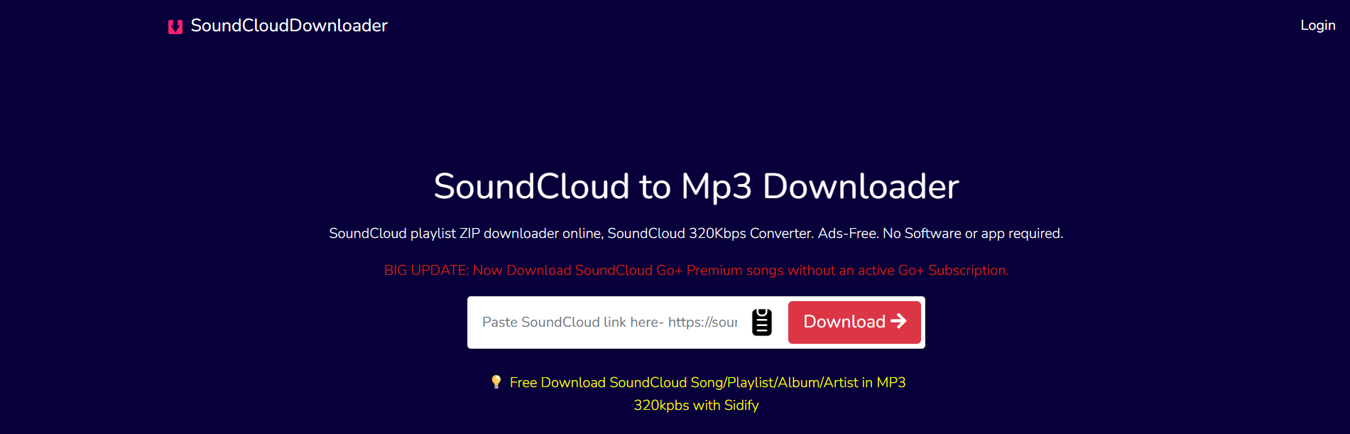 SoundCloud a MP3 Downloader
