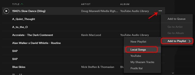 Add Local Files to Playlist