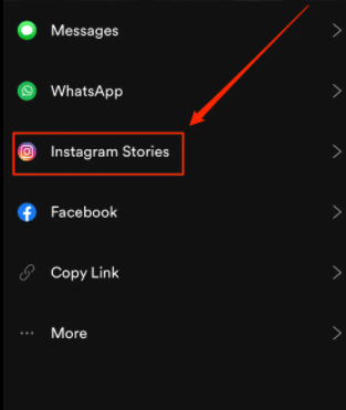 Uno de los métodos para sumar Spotify A la historia de Instagram