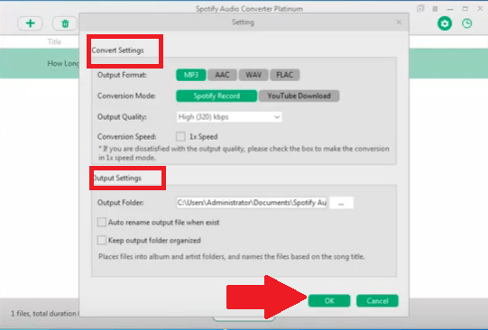 Adjust Settings and Convert the Files