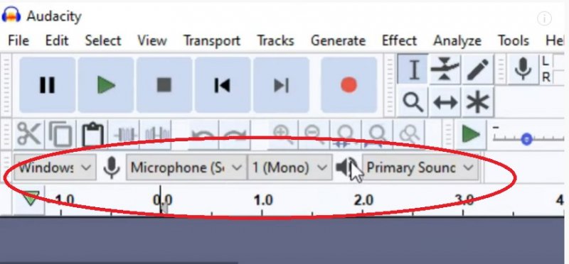 Ajustar la configuración en Audacity