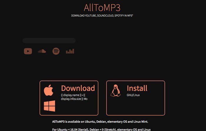 AllToMP3 Best Free Spotify Downloader
