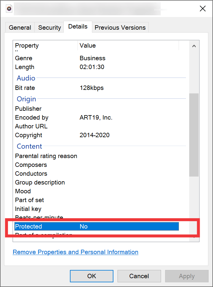 Verify DRM Protected Audio