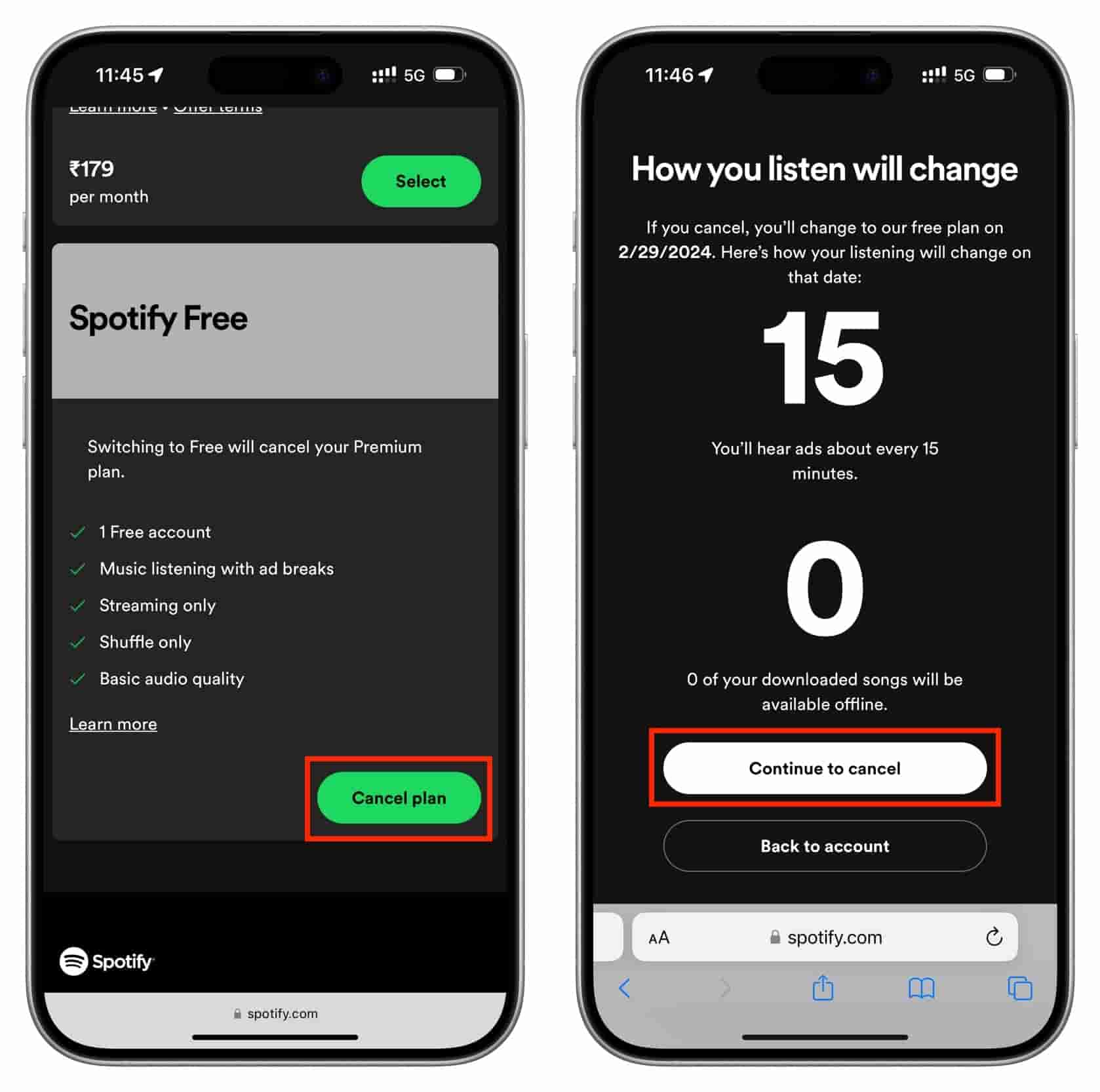 Cómo cancelar su Spotify Premium