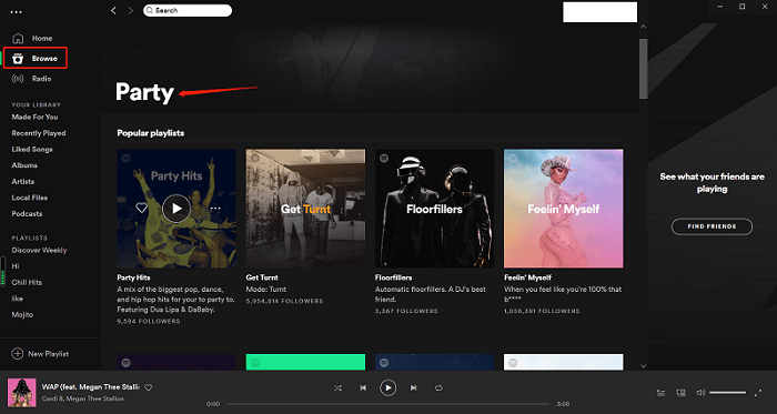 Wybierz playlistę imprezową
