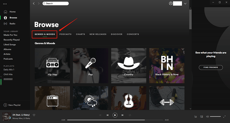 Choose Genres and Songs on Spotify