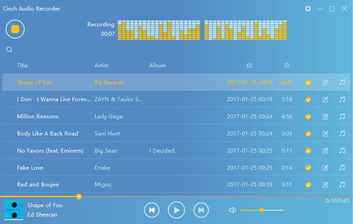 Cinch Audio Recorder