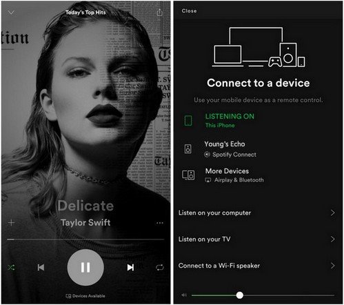 Apertura Spotify para conectarse a Sonos